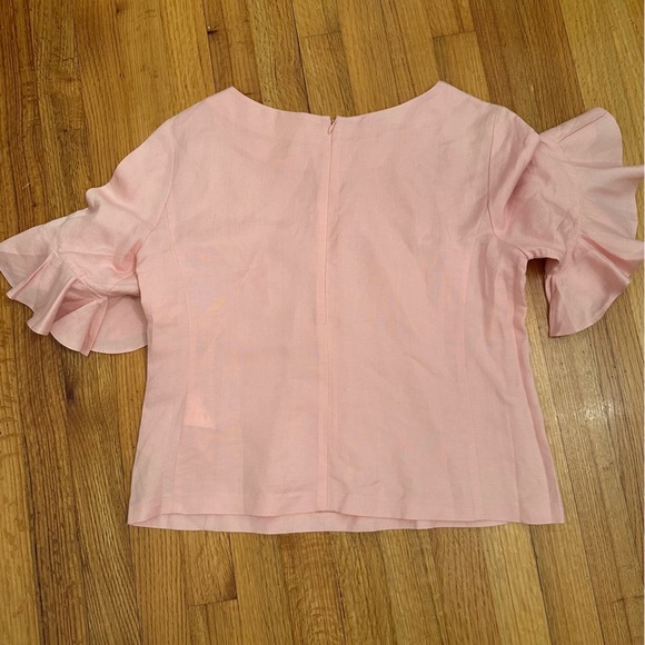 Club Monaco Hatleth Ruffle sleeve Top Size M (j6j - Picture 6 of 11